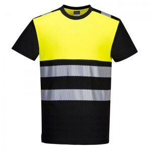 Portwest PW311 Hi-Vis Black and Yellow T-Shirt