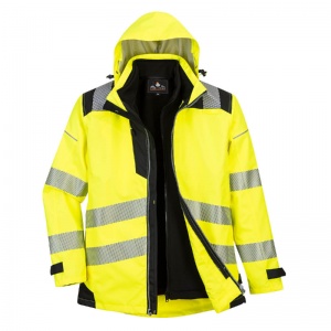 Portwest PW365 3-In-1 Yellow/Black Hi-Vis Jacket