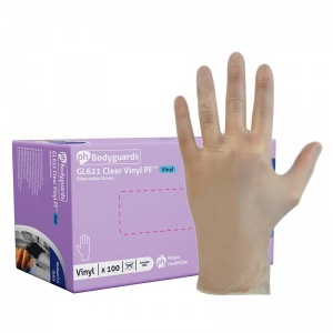 Polyco Bodyguards GL621 Clear Vinyl Disposable Gloves