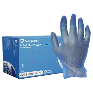 Polyco Bodyguards GL843 Powder-Free Vinyl Disposable Gloves