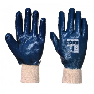 Portwest Nitrile Knitwrist Abrasion-Resistant Work Gloves A300