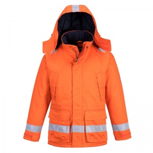 Portwest AF82 Araflame Orange Flame-Resistant Winter Coat