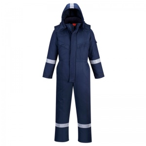 Portwest AF84 Araflame Navy Flame-Resistant Insulated Boiler Suit