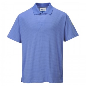 Portwest AS21 Blue Anti-Static ESD Polo Shirt