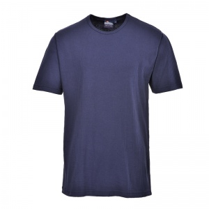 Portwest B120 Navy Thermal Short Sleeve T-Shirt