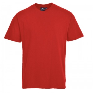 Portwest B195 Red Cotton Work T-Shirt (6 Pack)