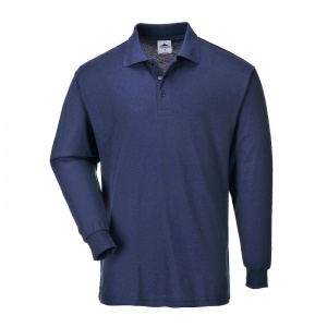 Portwest B212 Navy Long Sleeve Polo Shirt