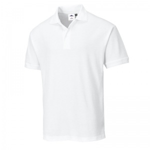 Portwest B220 White Cotton Polo Shirt