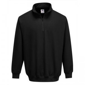 Portwest B309 Black Zip Neck Jumper