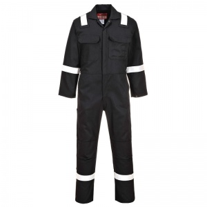 Portwest BIZ5 Black Iona Bizweld Coveralls (Pack of 6)