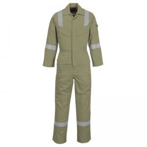 Portwest FR21 Bizflame Khaki FR Welding Boiler Suit