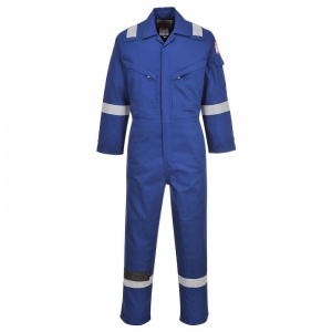 Portwest FR28 Bizflame Blue Anti-Static Lightweight Work Coveralls