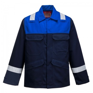 Portwest FR55 Blue Bizflame Oil Rig Jacket