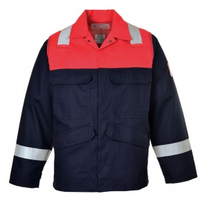 Portwest FR55 Red Bizflame Oil Rig Jacket