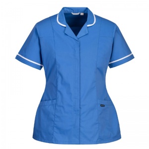 Portwest LW17 Women's Hamilton Blue Classic Nurse Tunic