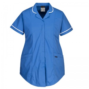 Portwest LW18 Nurse's Hamilton Blue Maternity Tunic