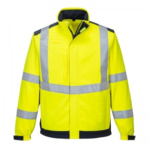 Portwest MV72 Yellow Modaflame High-Vis Softshell Jacket