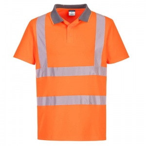 Portwest EC10 Eco Hi-Vis Orange Polo Shirt (Pack of 6)