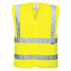 Portwest EC76 Eco Hi-Vis Yellow Vest (Pack of 10)