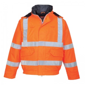 Portwest S773 Orange Bizflame Rain High-Vis FR Bomber Jacket