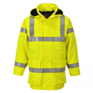 Portwest S774 Yellow Bizflame Rain PPE High-Vis Lightweight Jacket