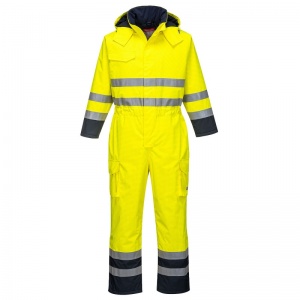 Portwest S775 Yellow Bizflame Rain Multi-Hazard Oil and Gas Coveralls