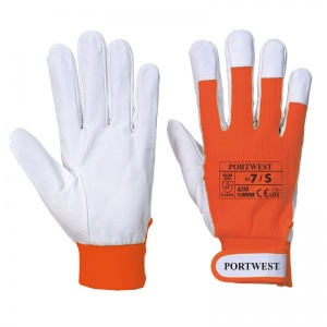 Portwest Tergsus Small Orange Leather Gloves A250OR