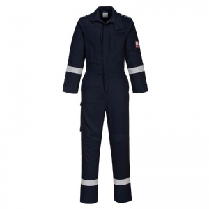 Portwest FR502 Navy Lightweight Flame Retardant Coveralls