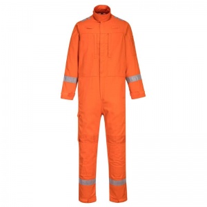 Portwest FR502 Orange Lightweight Flame Retardant Coveralls