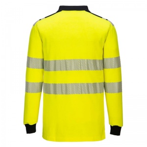 Portwest FR702 PW3 Yellow Flame Resistant Hi-Vis Polo Shirt