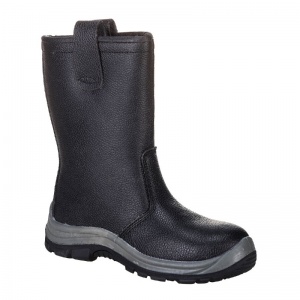 Portwest FW12 S1P CI HRO Black Steelite Fur-Lined Rigger Work Boots