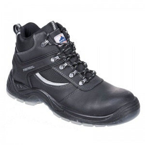 Portwest FW69 S3 Steelite Steel Toecap and Midsole Black Mustang Work Boots