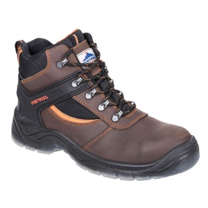 Portwest FW69 S3 Steelite Steel Toecap and Midsole Brown Mustang Work Boots