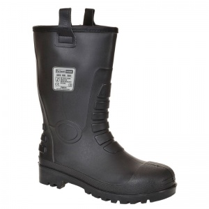 Portwest FW75 S5 CI Neptune PVC/Nitrile Fur Lined Black Rigger Safety Boots