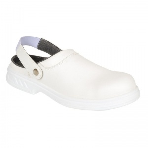 Portwest FW82 SB White Steelite Steel Toecaps Safety Work Clogs