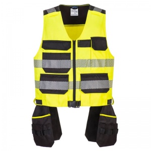 Portwest PW308 PW3 Class 1 Yellow Hi-Vis Tool Vest