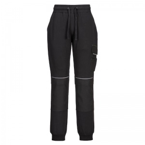 Portwest PW399 PW3 Black Cotton Work Joggers with Knee Pad Pockets