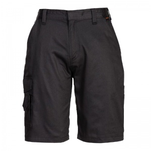 Portwest S797 Women's Polycotton Combat Shorts (Black)