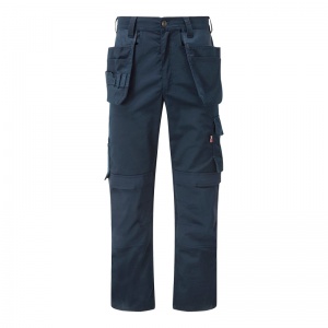 TuffStuff 715 Navy Proflex Slim-Fit Work Trousers with Knee Pad Pockets
