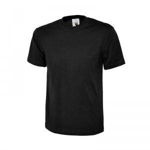 Uneek UC301 Classic 100% Cotton Crew Neck Work T-Shirt (Black)