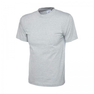 Uneek UC301 Classic 100% Cotton Crew Neck Work T-Shirt (Light Grey)