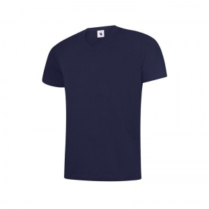 Uneek UC317 100% Cotton V-Neck Work T-Shirt (Navy)