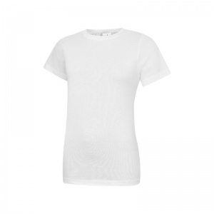 Uneek UC318 Ladies Classic Crew-Neck Work T-Shirt (White)