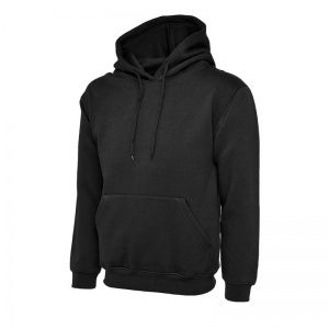 Uneek UC502 Classic Hooded Work Sweatshirt (Black)