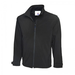 Uneek UC611 Premium Soft Shell Waterproof Work Jacket (Black)