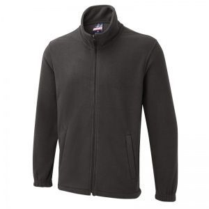 Uneek UC601 Premium Full-Zip Work Fleece Jacket (Charcoal)
