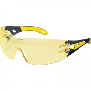 Uvex Pheos S Amber-Tinted Safety Glasses 9192-788