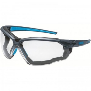 Uvex 9181180 SuXXeed Clear Sports Safety Glasses with Clip-in Frame