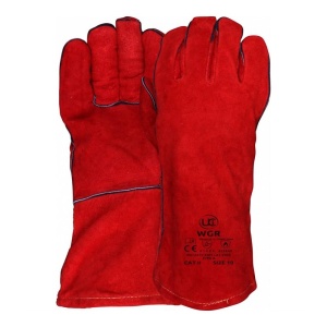 Lined Red Welding Gauntlets WGR