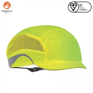 JSP Aerolite Hi-Vis Yellow Hard Cap with Micro Peak